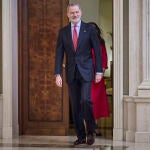 Sus Majestades los Reyes Don Felipe VI y do&ntilde;a Letizia reciben en audiencia a la delegaci&oacute;n espa&ntilde;ola en los Jue