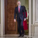 Sus Majestades los Reyes Don Felipe VI y doña Letizia reciben en audiencia a la delegación española en los Jue