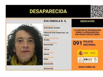 La Policía pide ayuda urgente para encontrar a dos mujeres desaparecidas en Gran Canaria en los últimos días Eva Fabiola, desaparecida en Las Palmas de Gran Canaria el 25 de febrero