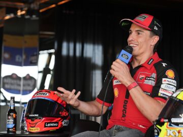 Marc M&aacute;rquez, en el encuentro con la prensa en Sao Paulo
