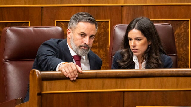 Santiago Abascal, VOX, en la Sesi&oacute;n de Control en el Congreso