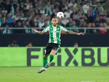 Real Betis Balompie v Panathinaikos FC - UEFA Europa League Natan of Real Betis Balompie in action during the UEFA Europa League 2025/26 Round of 16 Second Leg match between Real Betis Balompie and Panathinaikos FC at La Cartuja stadium on March 19, 2026, in Sevilla, Spain. AFP7 19/03/2026 ONLY FOR USE IN SPAIN