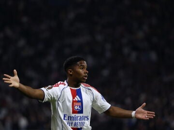 Lyon (France), 19/03/2026.- Endrick of Olympique de Lyon reacts during the UEFA Europa League round of 16 second leg soccer match between Olympique de Lyon and Celta Vigo in Lyon, France, 19 March 2026. (Francia) EFE/EPA/GUILLAUME HORCAJUELO 