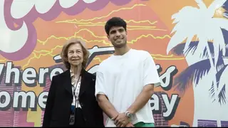 La Reina Sofía, con Alcaraz en Miami La Reina Sofía, con Alcaraz en Miami