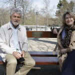 Rivera de la Cruz junto al hermano de la actriz Marisa Paredes