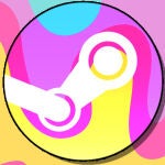 steam logo colores chillonees