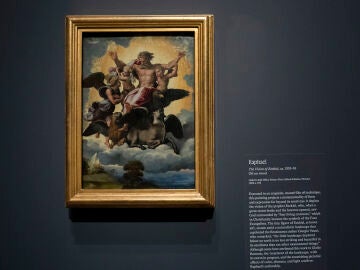 AME6810. NUEVA YORK (ESTADOS UNIDOS), 23/03/2026.- Fotograf&iacute;a que muestra la obra Raphael durante la exposici&oacute;n sobre el pintor italiano 'Raphael: Sublime Poetry' este lunes, en el Museo Metropolitano de Arte de Nueva York (Estados Unidos). El Museo Metropolitano de Arte (Met) de Nueva York se convierte desde esta semana en el epicentro mundial del Renacimiento con la inauguraci&oacute;n de 'Rafael: Poes&iacute;a Sublime', una ambiciosa retrospectiva con m&aacute;s de 170 obras de Raffaello di Giovanni Santi (148...