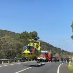 Sucesos.-Seis heridos en una colisi&oacute;n frontal en la localidad abulense de Navahondilla, cerca del l&iacute;mite de la Comunidad