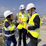 El l&iacute;der del PP en Barcelona, Dani Sirera, visita la depuradora del Baix Llobregat, en El Prat de Llobregat