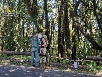 La Guardia Civil localiza a un grupo de turistas en la zona de Laguna Grande en pleno paso de la borrasca 'Therese'