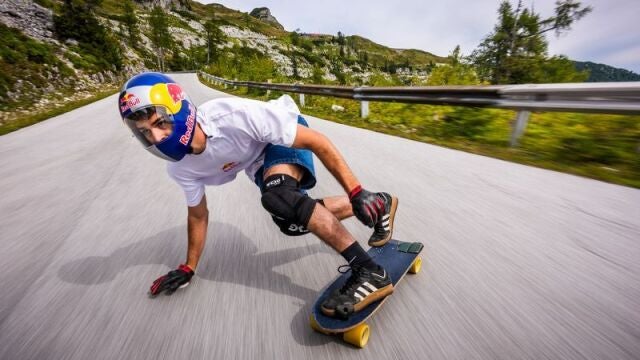 Diego Poncelot, durante un descenso