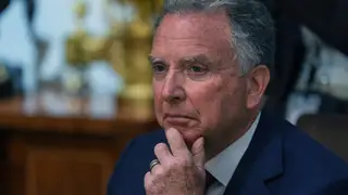 Trump White House Special Envoy to the Middle East Steve Witkoff speaks during a Cabinet meeting at the White House, Thursday, March 26, 2026, in Washington. (AP Photo/Alex Brandon)