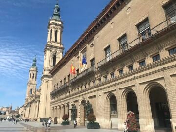 Ayuntamiento de Zaragoza desde el lado derecho EUROPA PRESS 25/03/2026