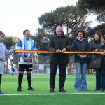 Eusebio Sacrist&aacute;n y Jes&uacute;s Julio Carnero inauguran el nuevo campo de f&uacute;tbol