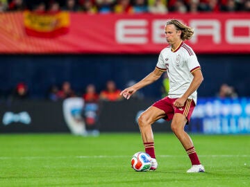 Marcos Llorente of Spain in action during the international friendly match played between Spain Team and Serbia Team at La Ceramica stadium on March 27, 2026, in Villarreal, Spain. AFP7 27/03/2026 ONLY FOR USE IN SPAIN