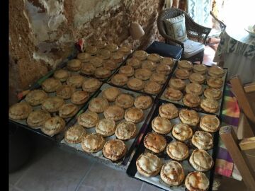 Panada Mallorquina tradicional, generalmente elaborada en el este de Mallorca