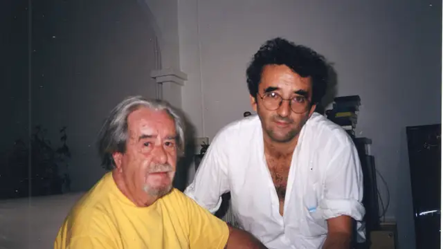 Carlos Edmundo de Ory y Roberto Bolaño en Blanes Carlos Edmundo de Ory y Roberto Bolaño en Blanes