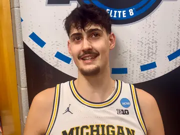 Aday Mara, pívot de la Universidad de Michigan Aday Mara, pívot de la Universidad de Michigan