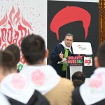 Aitor Esteban participa en el acto por el EGI Eguna en Mungia