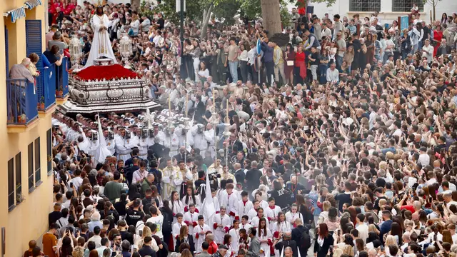Nuestro Padre Jesús Cautivo durante su estación de penitencia de 2025 Nuestro Padre Jesús Cautivo durante su estación de penitencia de 2025