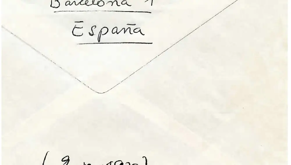 Sobre de una de las cartas de Bolaño