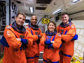 Los cuatro astronautas que responderán, de forma virtual, las últimas preguntas antes del despegue Artemis II