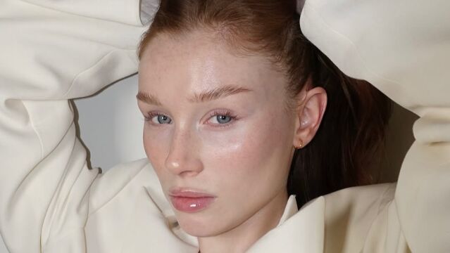 Piel luminosa y contorno de ojos hidratado con acabado natural