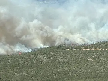 Incendio forestal en Sierra Espuña Incendio forestal en Sierra Espuña