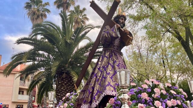 Nazareno, uno de los titulares de la hermandad que procesiona el Viernes Santo