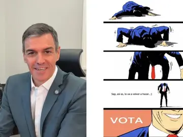 ¿Es un pájaro? ¿Es un avión? ¡No! ¡Es Supersánchez! ¿Es un pájaro? ¿Es un avión? ¡No! ¡Es Supersánchez!