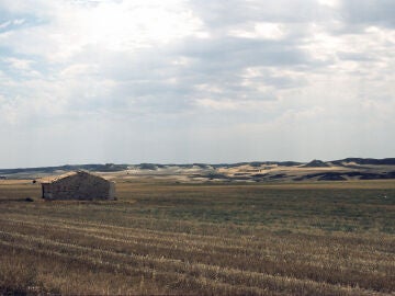 Paisaje de la Espa&ntilde;a vac&iacute;a en Arag&oacute;n