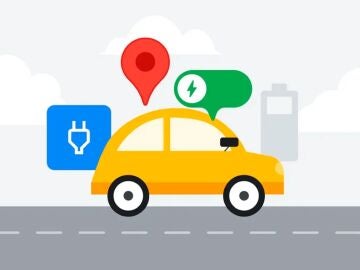 Veh&iacute;culo con signos de carga el&eacute;ctrica