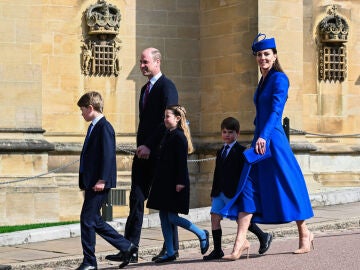 Los pr&iacute;ncipes de Gales, en la Pascua de Windsor en 2023