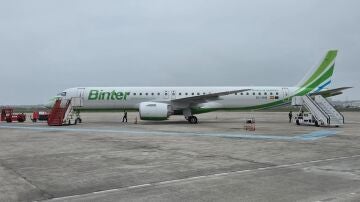 Avi&oacute;n 'Cantabria' de Binter. REMITIDA / HANDOUT por AENA Fotograf&iacute;a remitida a medios de comunicaci&oacute;n exclusivamente para ilustrar la noticia a la que hace referencia la imagen, y citando la procedencia de la imagen en la firma 31/03/2026