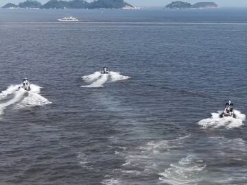 China prueba por primera vez su enjambre aut&oacute;nomo de drones mar&iacute;timos L30.