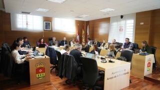 Pleno del mes de abril de Arroyo de la Encomienda presidido por el alcalde Sarbelio Fern&aacute;ndez