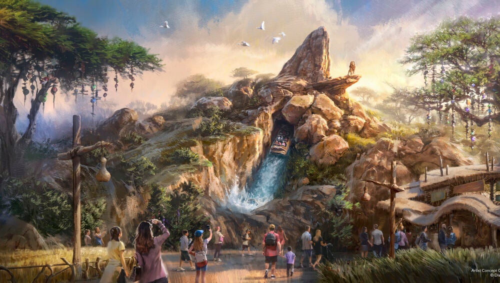 Infografía de la futura nueva atracción de El Rey León