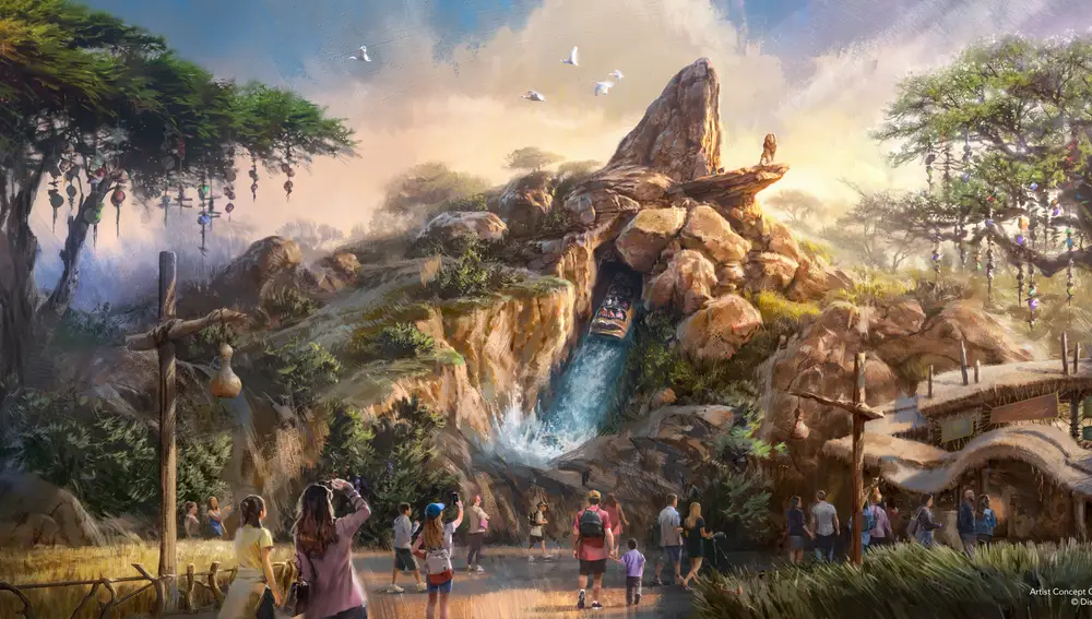 Infografía de la futura nueva atracción de El Rey León