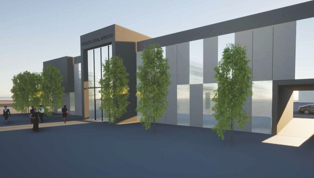 Maqueta de la futura Comisaría de Policía de Arroyo de la Encomienda