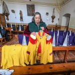 Preparaci&oacute;n de las procesiones de Semana Santa en Sotillo de la Ribera