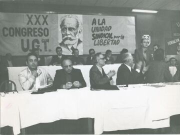 Celebraci&oacute;n en el restaurante Biarritz, Madrid, del XXX Congreso de UGT