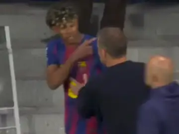 Tremendo enfado de Lamine Yamal Tremendo enfado de Lamine Yamal