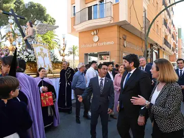 López Miras cierra la Semana Santa con la procesión de Jesús Resucitado en Jumilla López Miras cierra la Semana Santa con la procesión de Jesús Resucitado en Jumilla