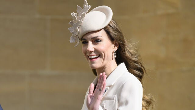 Kate Middleton en la misa de Pascua de Windsor.