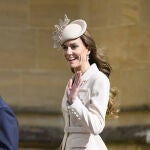 Kate Middleton en la misa de Pascua de Windsor.
