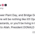 Ir&aacute;n.- Trump exige a los "locos cabrones" de Ir&aacute;n que abran para el martes "el puto estrecho" de Ormuz