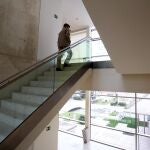 Visitante al Museo Patio Herreriano de Valladolid