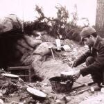 Imagen hist&oacute;rica que se recoge en el Centre d'Interpretaci&oacute; Soldats a les Trinxeres en Villalba dels Arcs