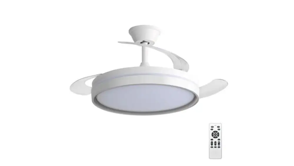 Lámpara de techo con ventilador invisible