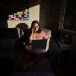 Pilar Rivera, trabajadora que actualmente realiza teletrabajo en casa con motivo de la pandemia de Covid 19